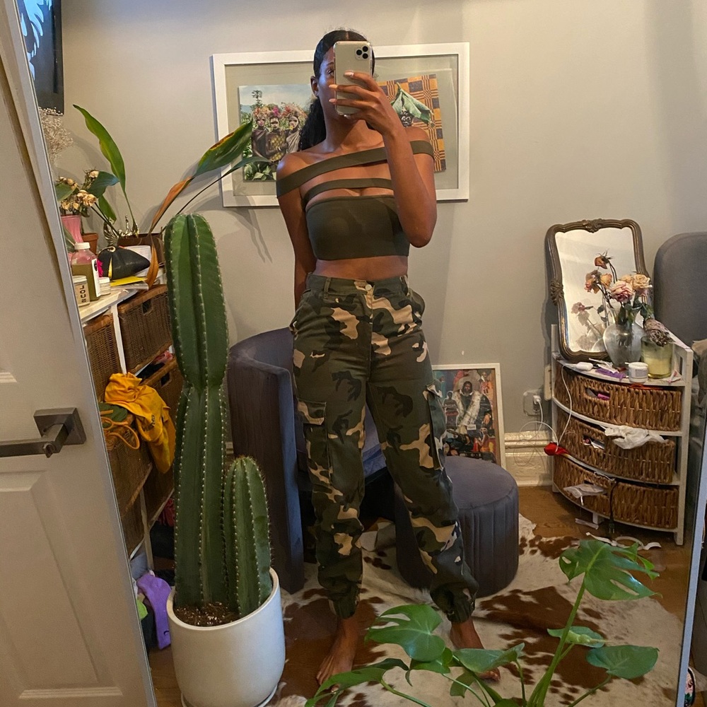 High waisted Camo Pants